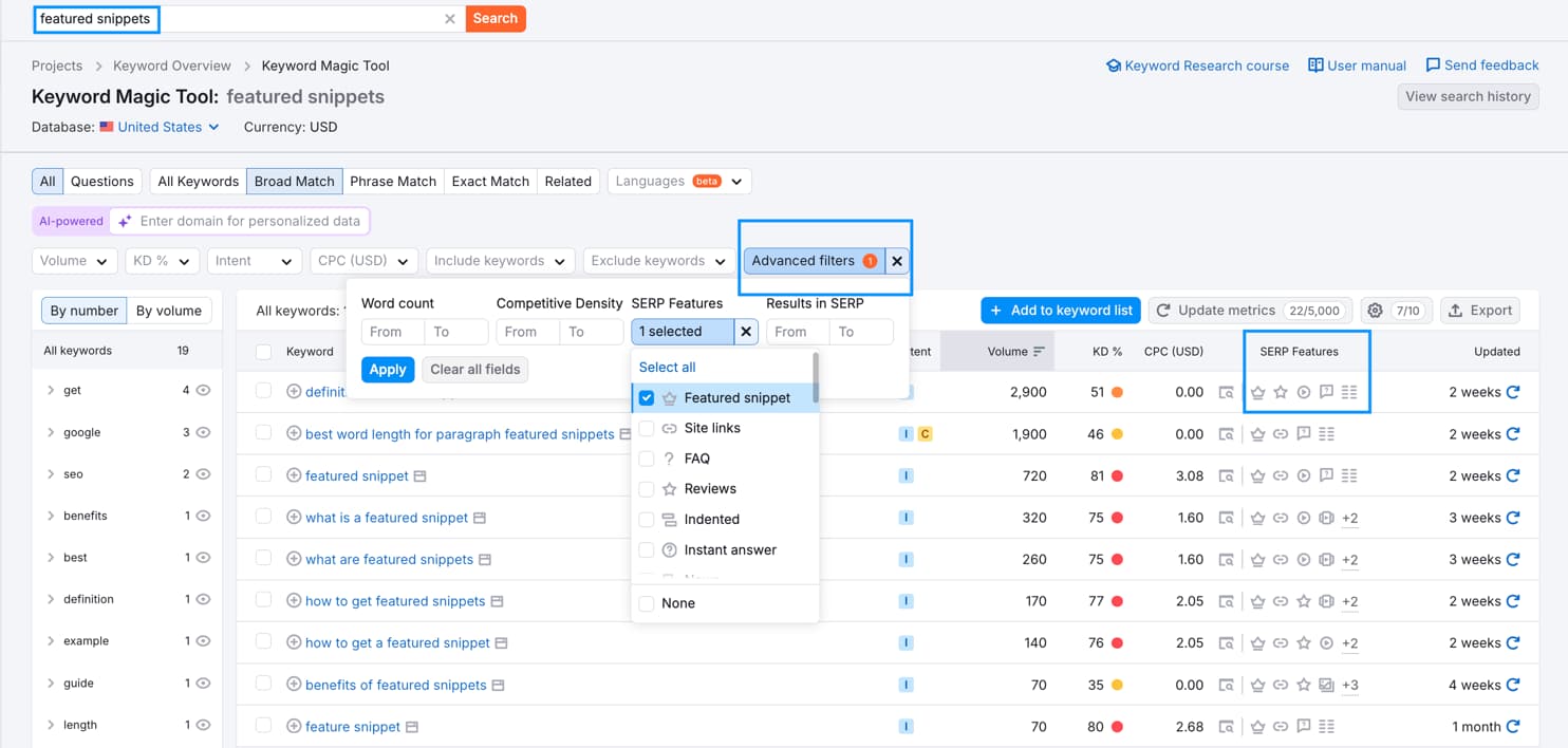 semrush featured takibi